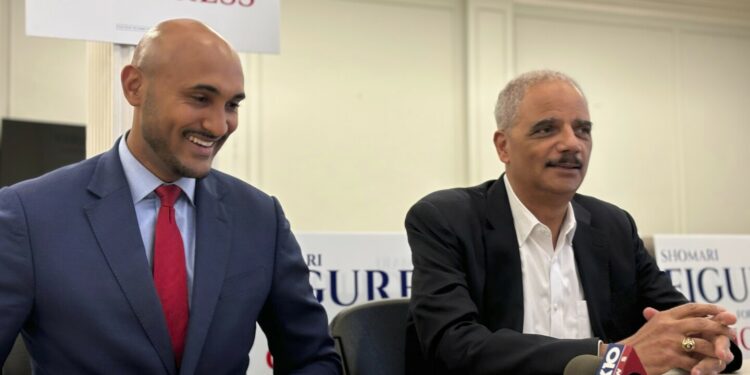 Former US attorney general says House candidate Shomari Figures in Alabama will fight for equality