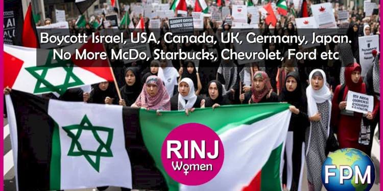Boycott Israel, USA, Canada, UK, Germany, Japan. No More McDo, Starbucks, Chevrolet, Ford etc.
