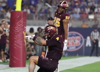Ground attack enough for ASU football vs Kansas in 1st Big 12 win