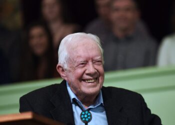 Jimmy Carter smiles
