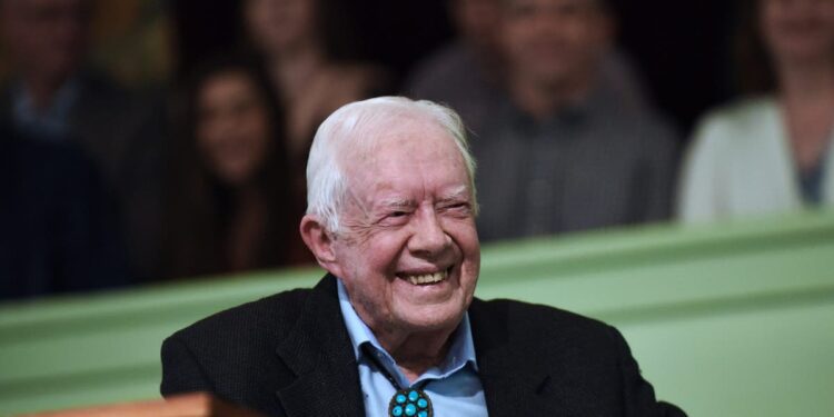 Jimmy Carter smiles