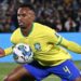 Gabriel Magalhães of Brazil controls the ball during a FIFA World Cup 2026 Qualifier ahead of the Chile vs Brazil live stream