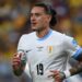 Darwin Nunez #19 of Uruguay runs the pitch ahead of the Peru vs Uruguay FIFA World Cup 2026 qualifier