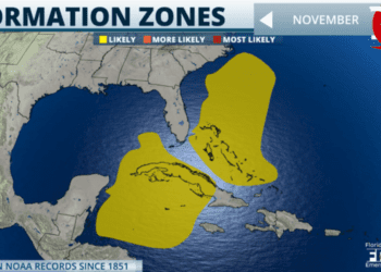 Hurrican season is not over: November's typical areas for formation