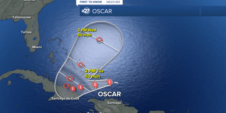 Hurricane Oscar forms near Cuba, no threats to the Big Bend