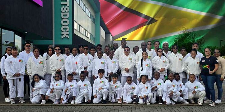 ISKF team Guyana in London for the 4th Shotocup