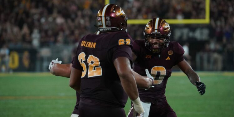 Jordan Tyson celebrating...