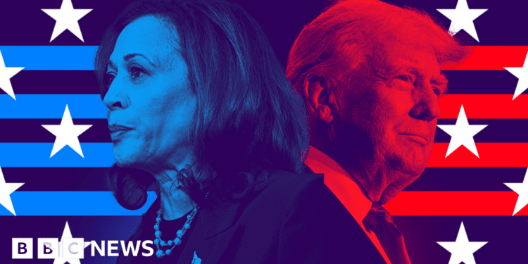 Harris Trump graphic