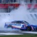 cup kyle larson burns out at charlotte roval (1)