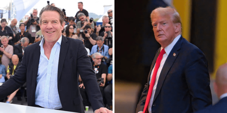 Dennis Quaid has supported Donald Trump (Kristy Sparow/Getty Images and James Devaney/GC Images)