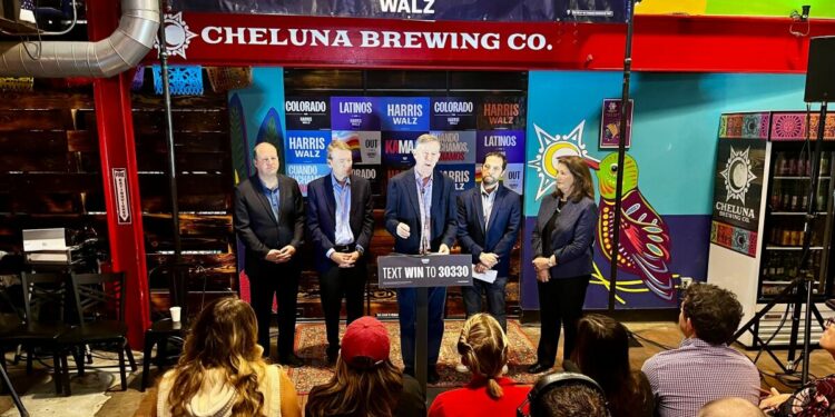 Leaders of the CO Democratic Party admonish Trump ahead of his rally in Aurora