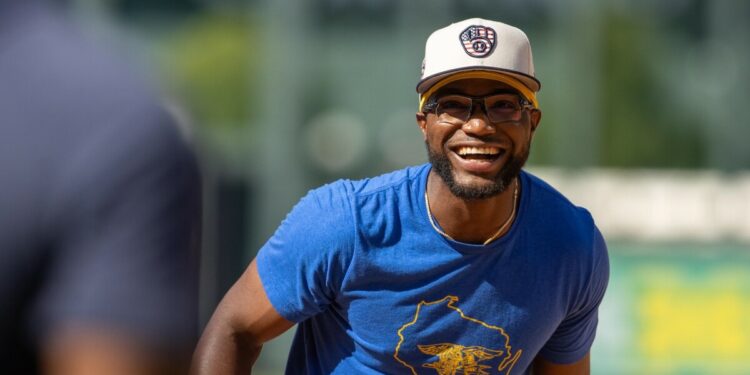 Life in the major leagues is a dream come true for Milwaukee's Andruw Monasterio