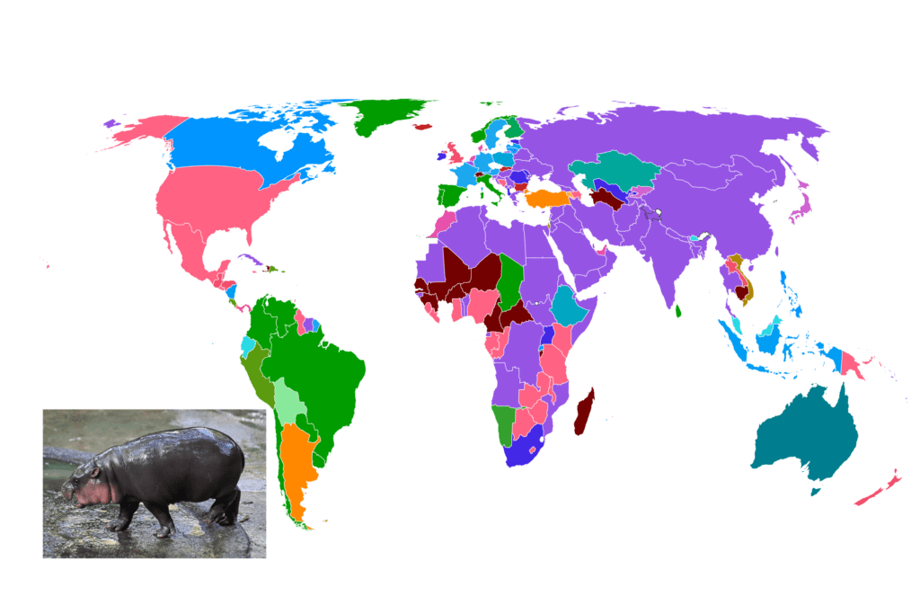 Map Shows Most Popular Animals Around the World