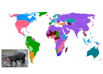 Map Shows Most Popular Animals Around the World