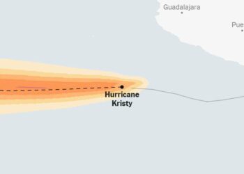 Map: Tracking Hurricane Kristy - The New York Times