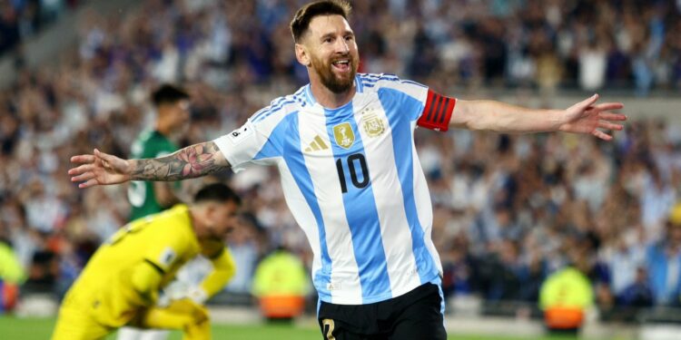 Messi nets 10th hat trick in Argentina's 6-0 rampage past Bolivia