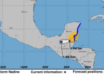 Nadine forms in the Caribbean, makes landfall in Belize