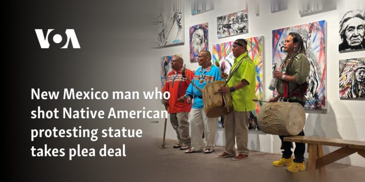 New Mexico man who shot Native American protesting statue takes plea deal