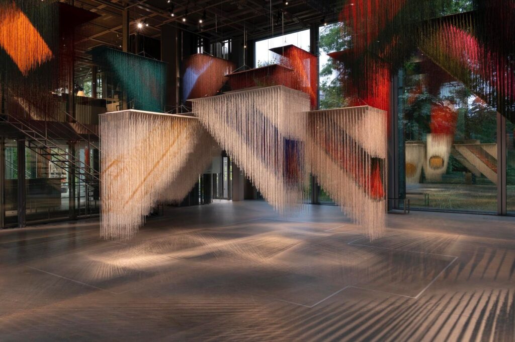 Olga De Amaral Weaves Her Magic Thread At Fondation Cartier