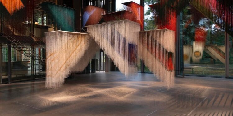 Olga De Amaral Weaves Her Magic Thread At Fondation Cartier