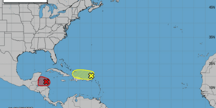 Potential for Tropical Storm Nadine increases near Mexico