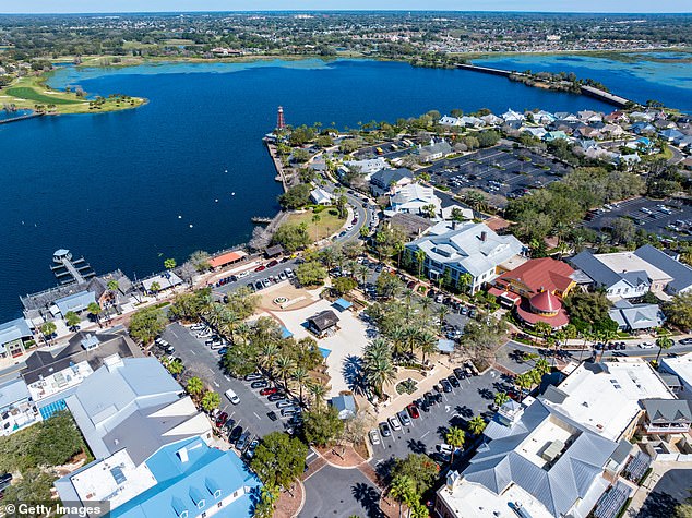 Mid-earners will have the most success settling down in retirement towns in Arizona, Florida and Ohio, according to new analysis from GoBankingRates (Pictured: The Villages in Florida)