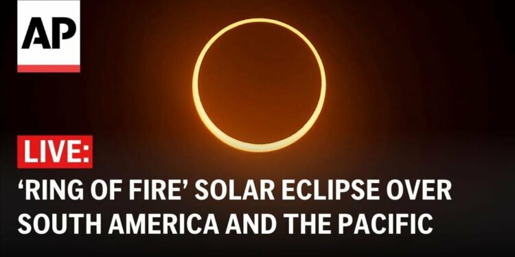 Solar Eclipse LIVE: October’s ‘ring of fire’ dazzles South America and Pacific | Ap Video