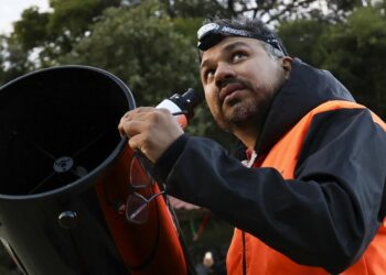 The dark sky over an urban park in central Mexico attracts stargazers who worry it might not last