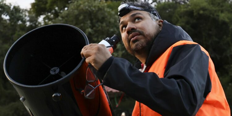 The dark sky over an urban park in central Mexico attracts stargazers who worry it might not last