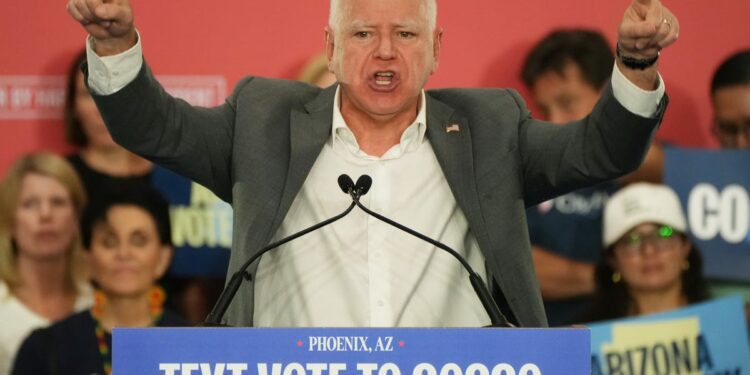 Tim Walz campaigns across Arizona on Saturday: What to know