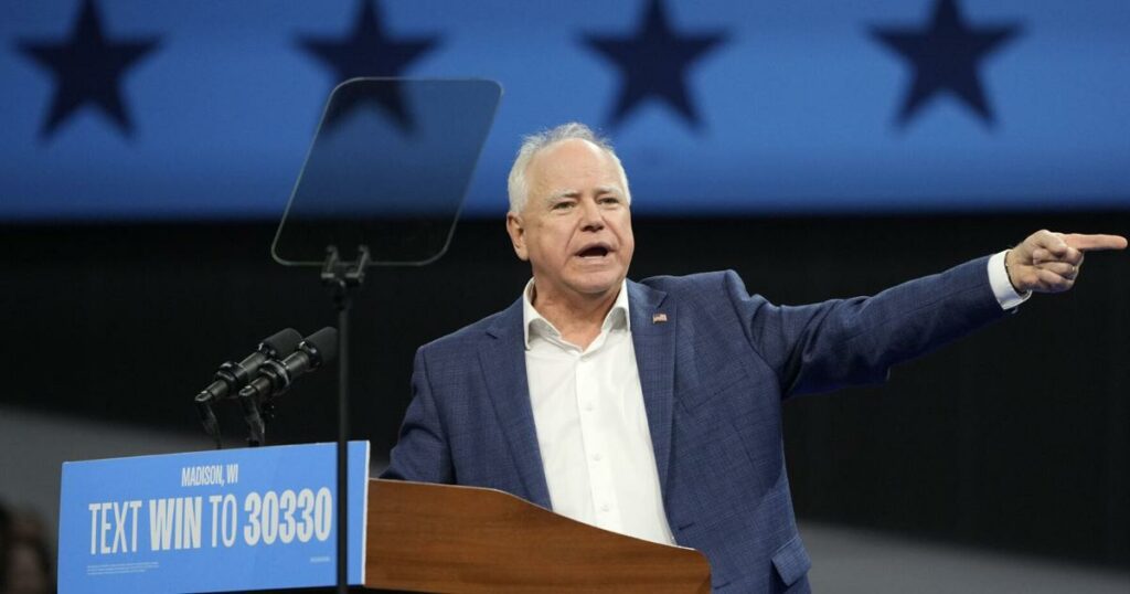 Tim Walz, wife and son vote early in Minnesota