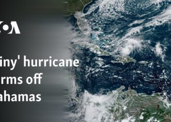 'Tiny' Hurricane Oscar forms off Bahamas