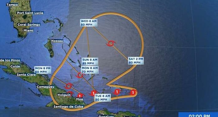Tracking Hurricane Oscar, Tropical Storm Nadine