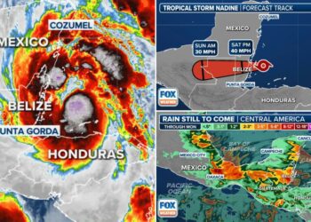 Tropical Storm Nadine to hit Belize, Mexico with heavy rain