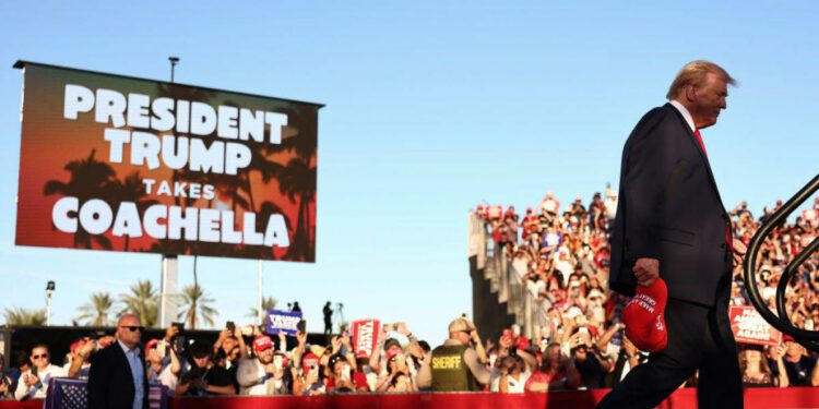 Trump Coachella rally another pitch for GOP votes in liberal California