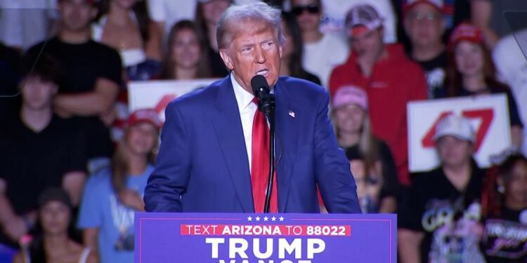 Trump compares US to a ‘garbage can’ during campaign speech