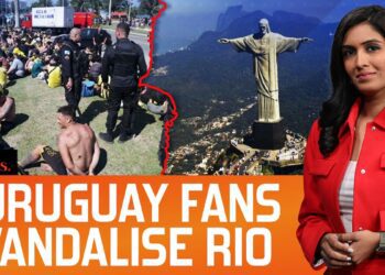 Uruguay Football Fans Vandalise Rio, Clash With Police