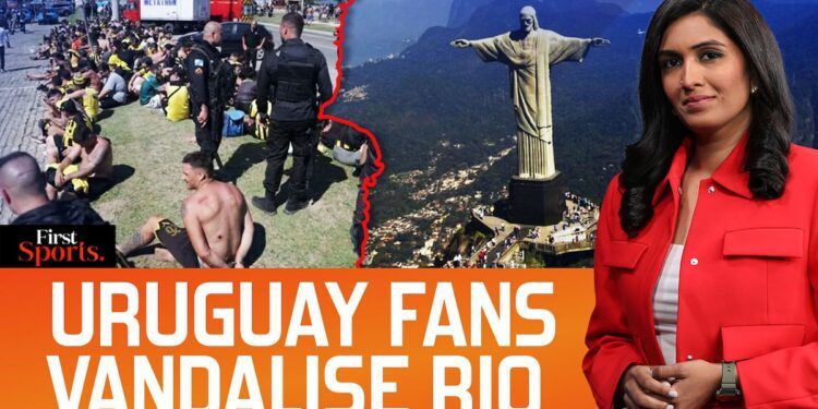 Uruguay Football Fans Vandalise Rio, Clash With Police