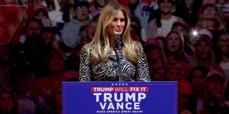 Video: Melania Trump speaks at husband’s Madison Square Garden rally
