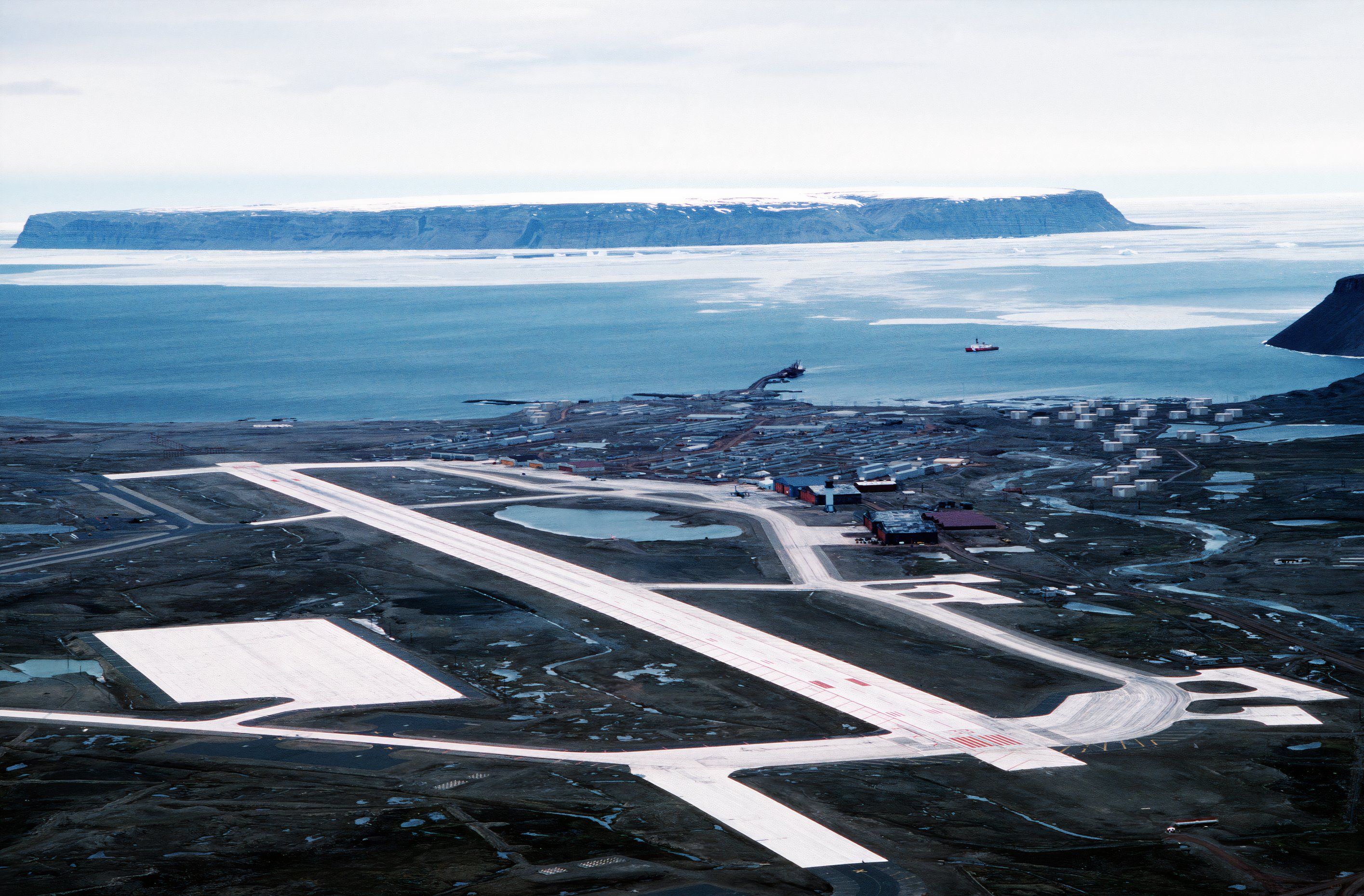 Aerial view of Thule AFB