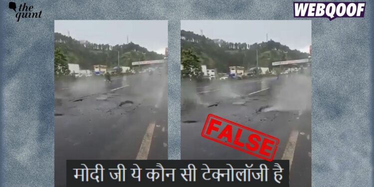 check | Video of a Cracked Road Spraying Water Is From Guatemalan & Not India