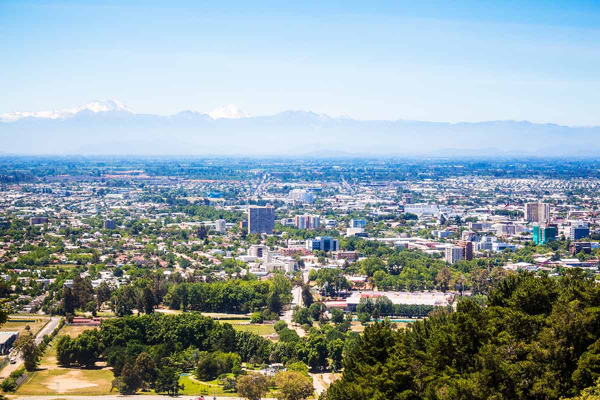 aerial view of Talca