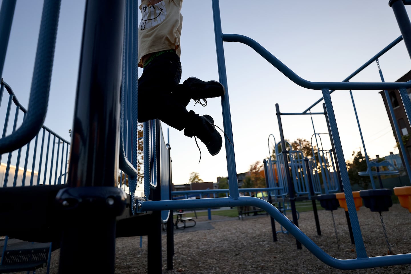  One of Alexander's three children played at a park in Holyoke. 