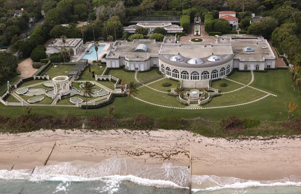 The two men fell out in 2004 over the purchase of the Maison de L'Amitié, an estate and mansion in Palm Beach which Trump bought from under Epstein.