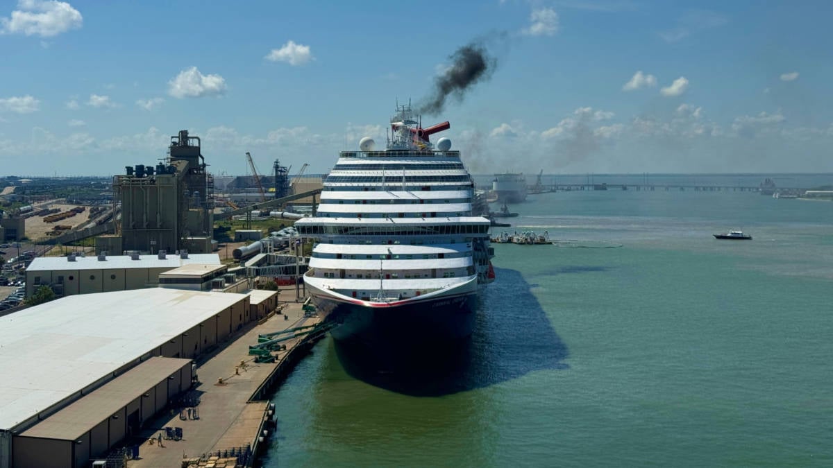Carnival Cruise Ship Docked in Galveston, Texas