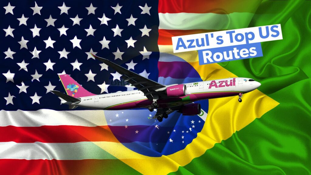 These Are Azul's Leading US Routes By Available Seat Miles