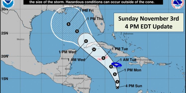 New Caribbean storm a threat to Gulf Coast states