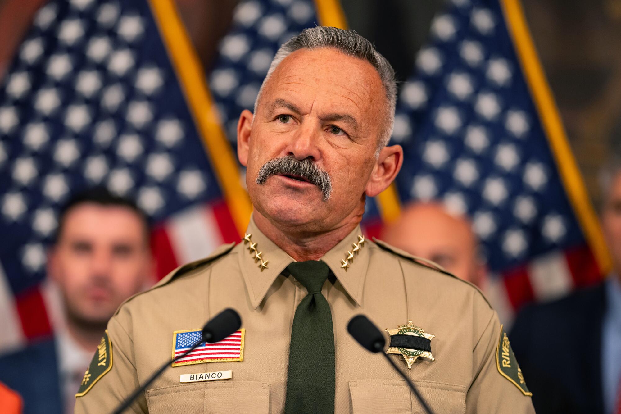 Riverside County Sheriff Chad Bianco.