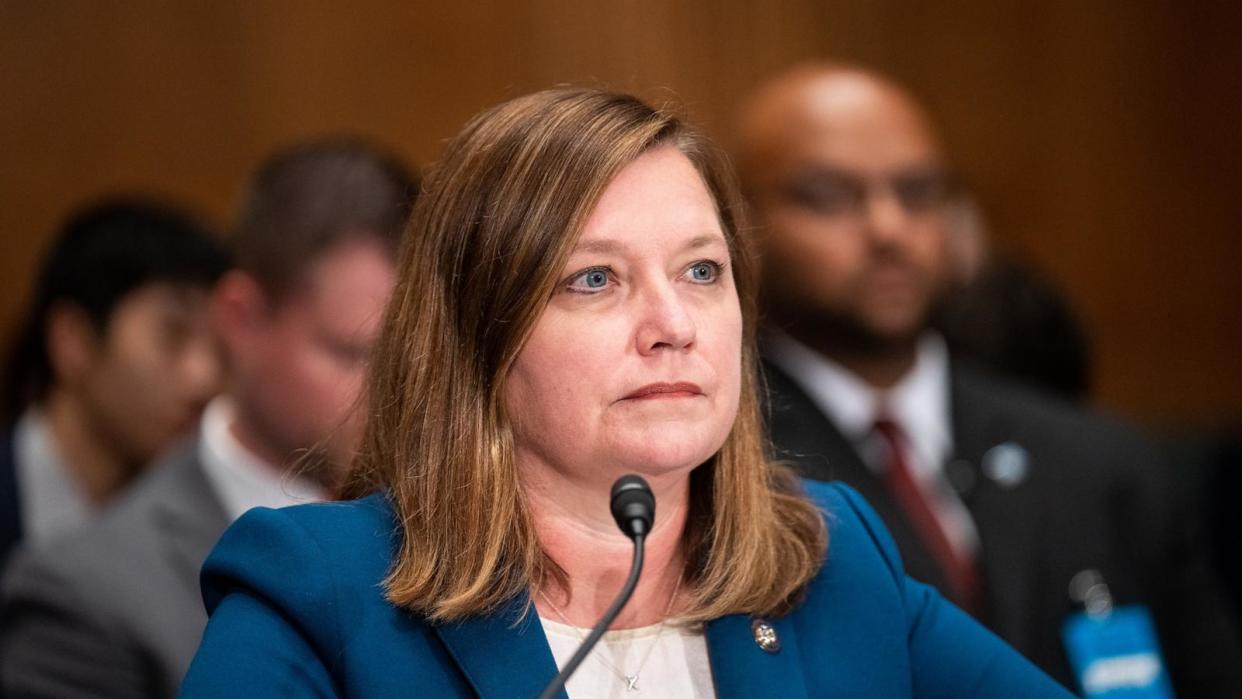 PHOTO: Michelle Henry, Attorney General of the Commonwealth of Pennsylvania, testifies in the Dirksen Senate Office Building, July 26, 2023.  (Bill Clark/CQ-Roll Call via Getty Images)