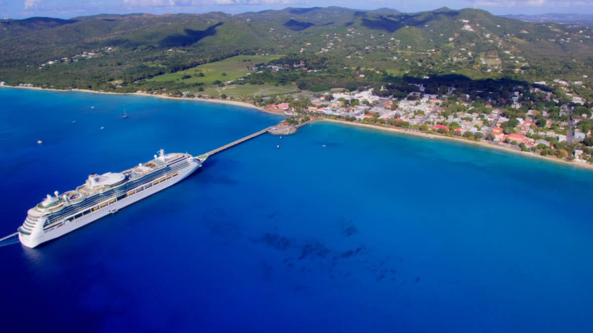 Royal Caribbean Cruise Ship Docked in St. Croix